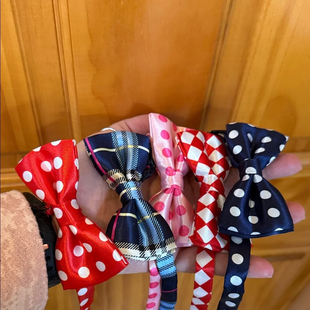 Kids Bow Tie Set - Plaid, Pink, Yellow, Star, Polka Dot